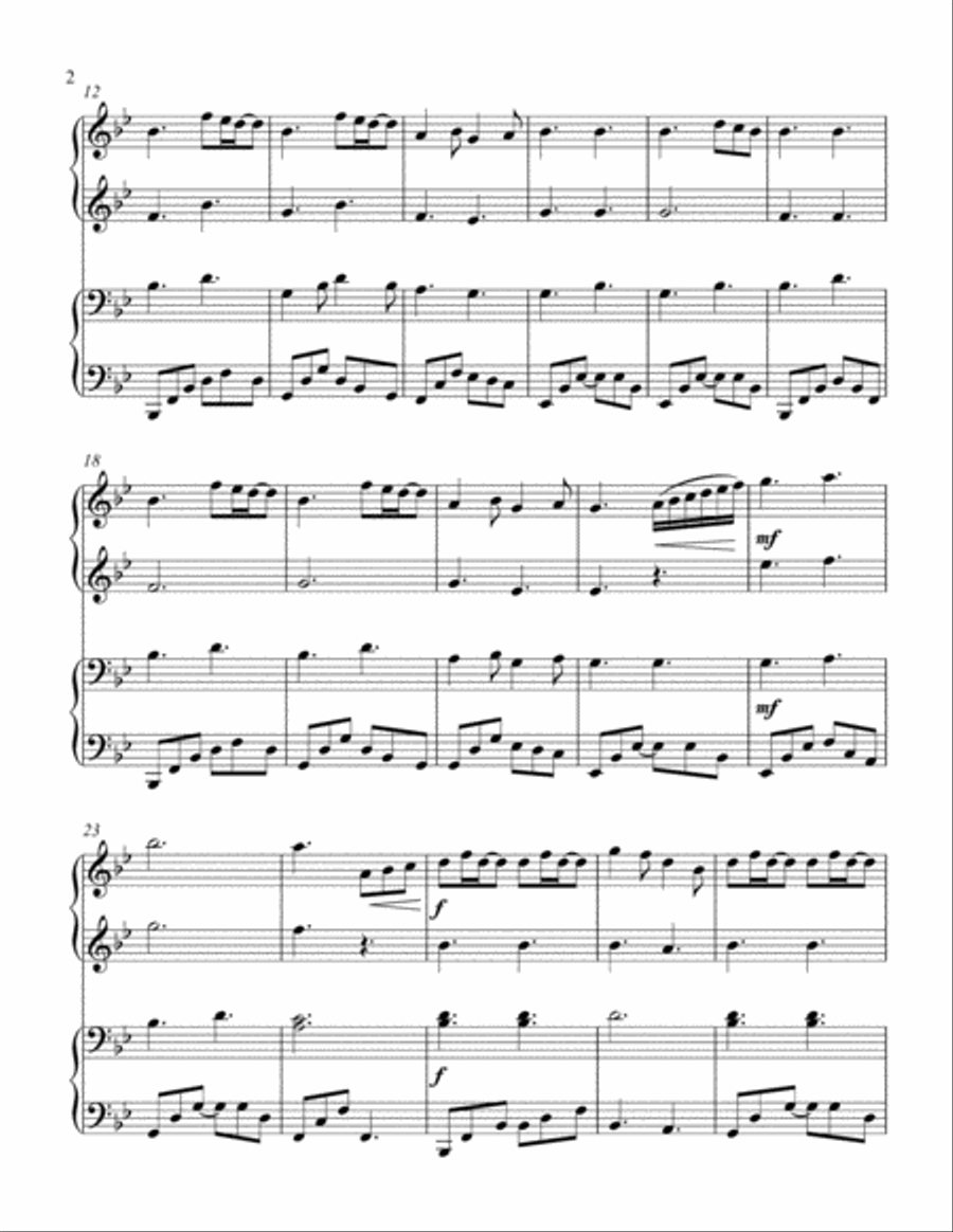 A Thousand Years 1 Piano, 4-Hands scores gallery preview page 3