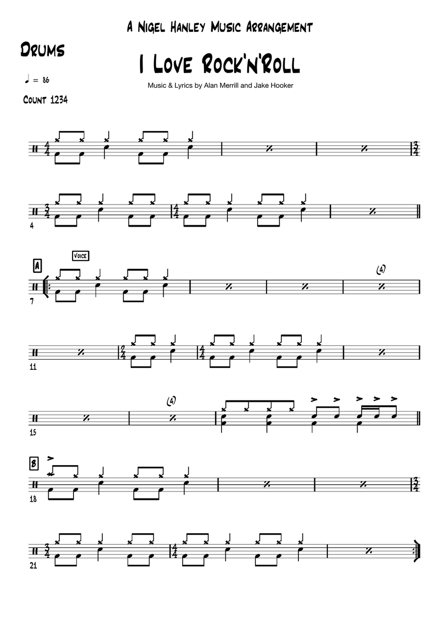 I Love Rock 'n Roll Cover Band scores gallery preview page 6