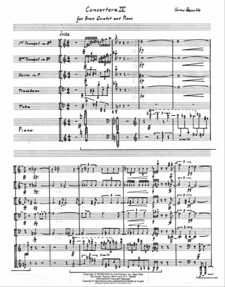 Concertare IV Horn scores gallery preview page 2