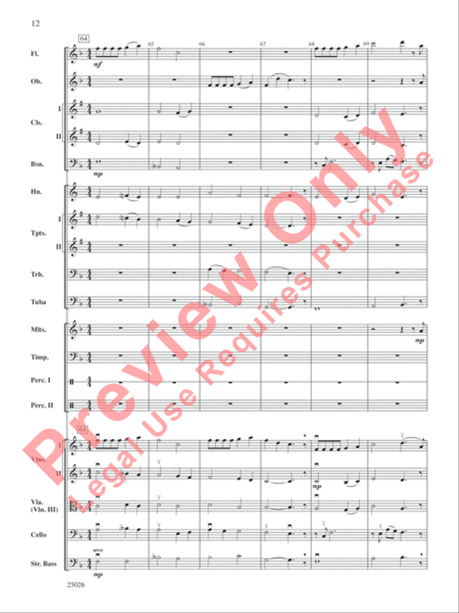 Christmas Comes Again . . . in About Three Minutes Full Orchestra scores gallery preview page 13