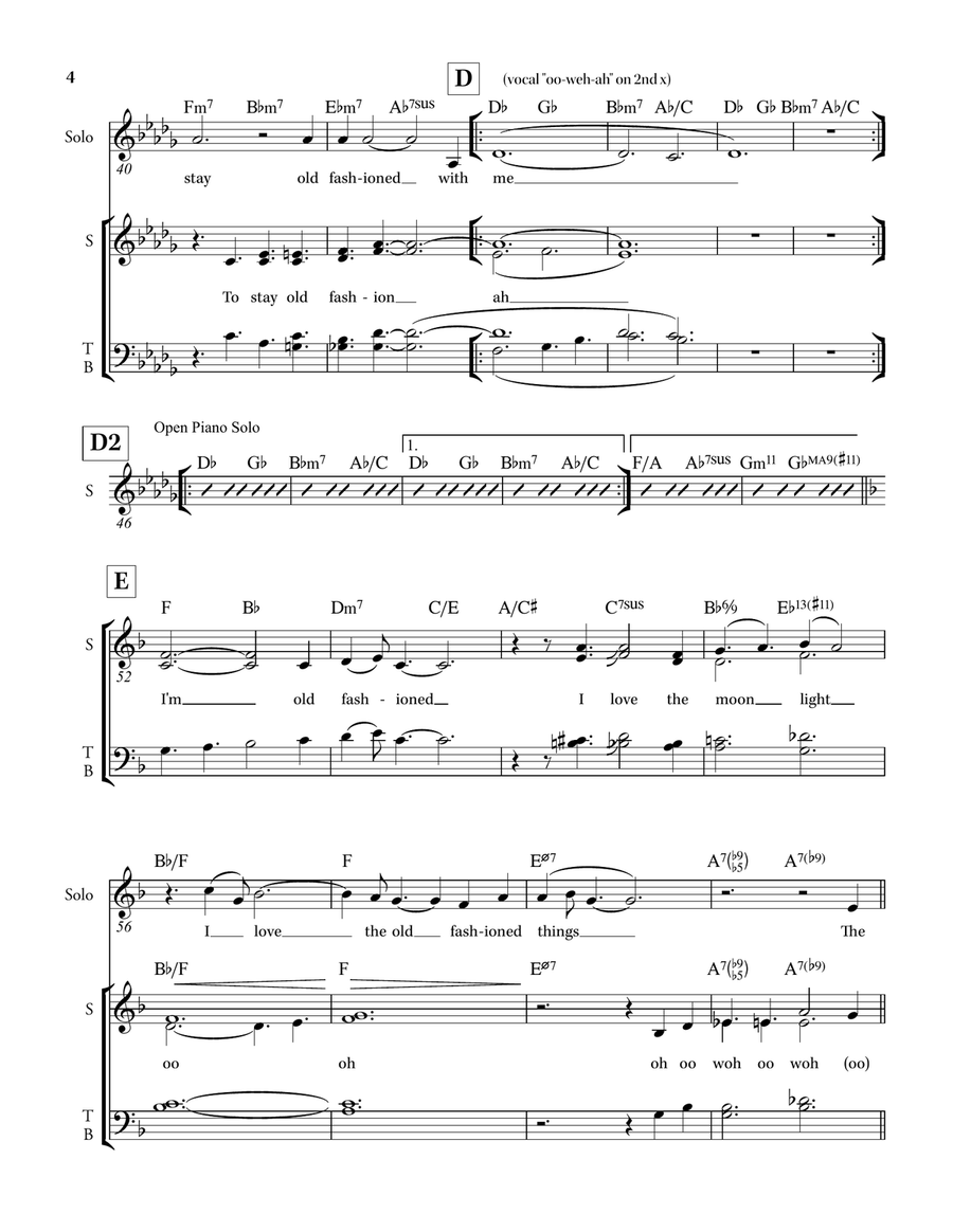 I'm Old Fashioned Jazz Ensemble scores gallery preview page 4