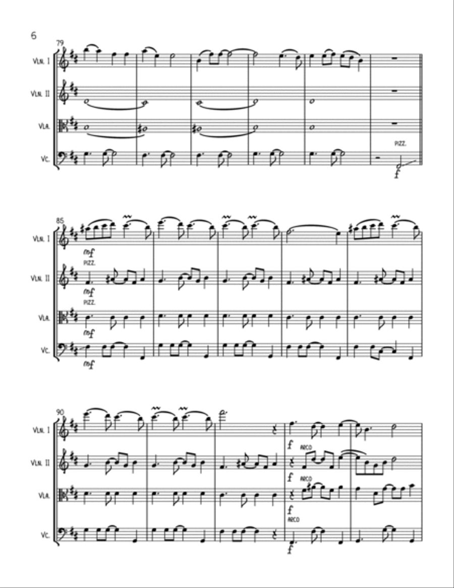 Montero String Quartet scores gallery preview page 6