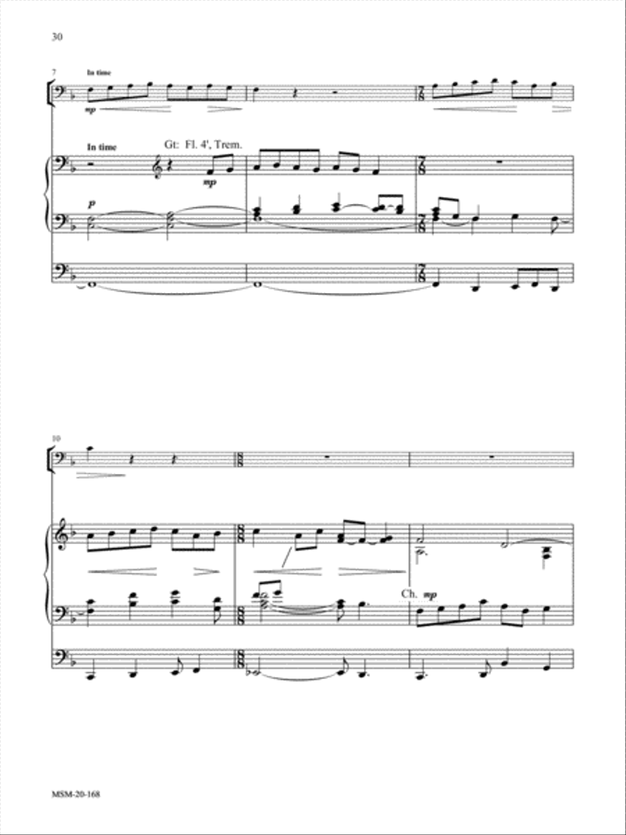 O Come, Emmanuel: Six Advent and Christmas Hymns for Cello or Viola and Organ Cello scores gallery preview page 6