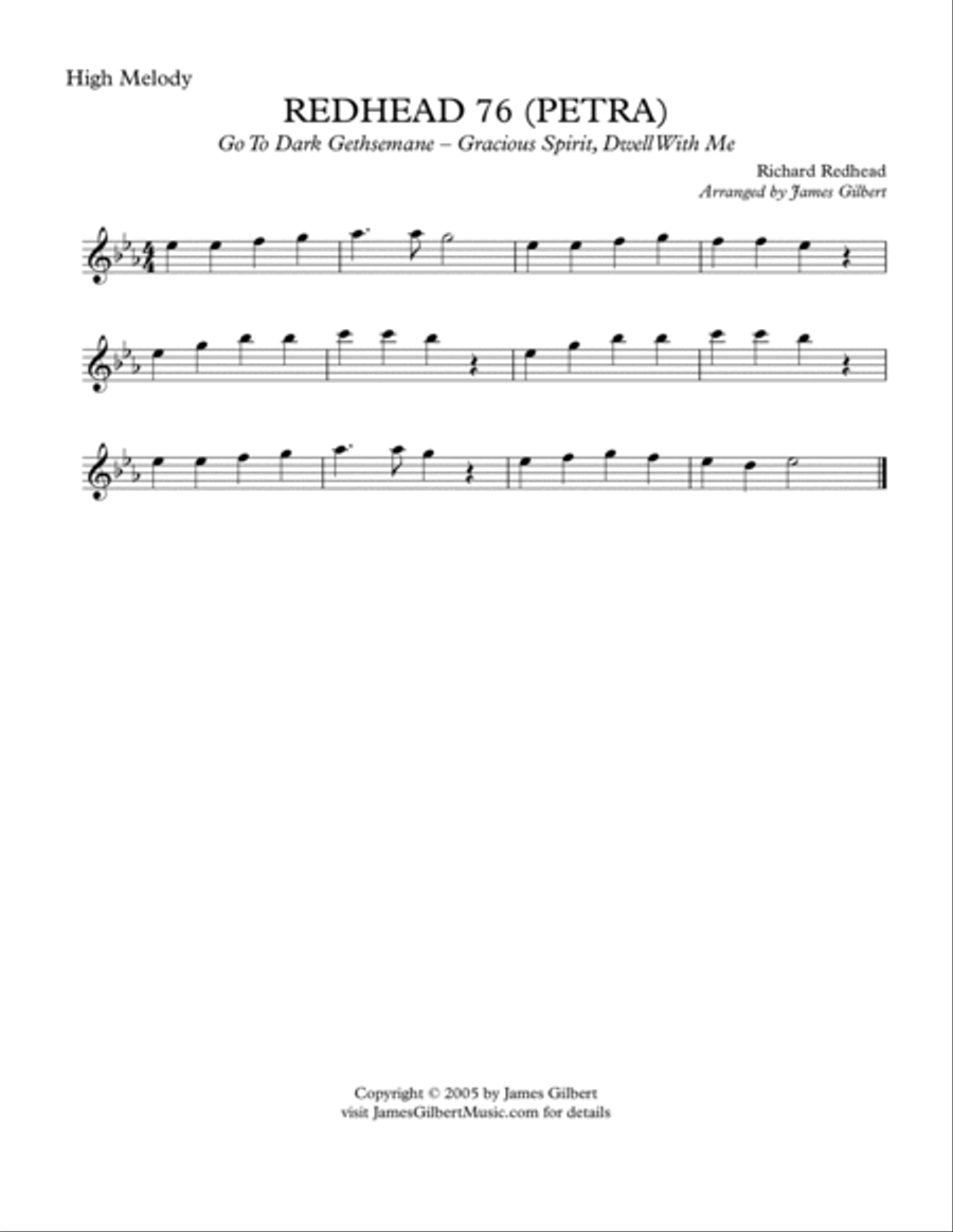 REDHEAD 76 [PETRA] (Go To Dark Gethsemane) Small Ensemble scores gallery preview page 4