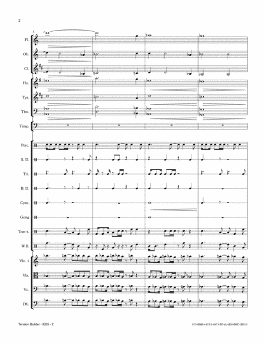 45 Second Tension Builder Full Orchestra scores gallery preview page 2