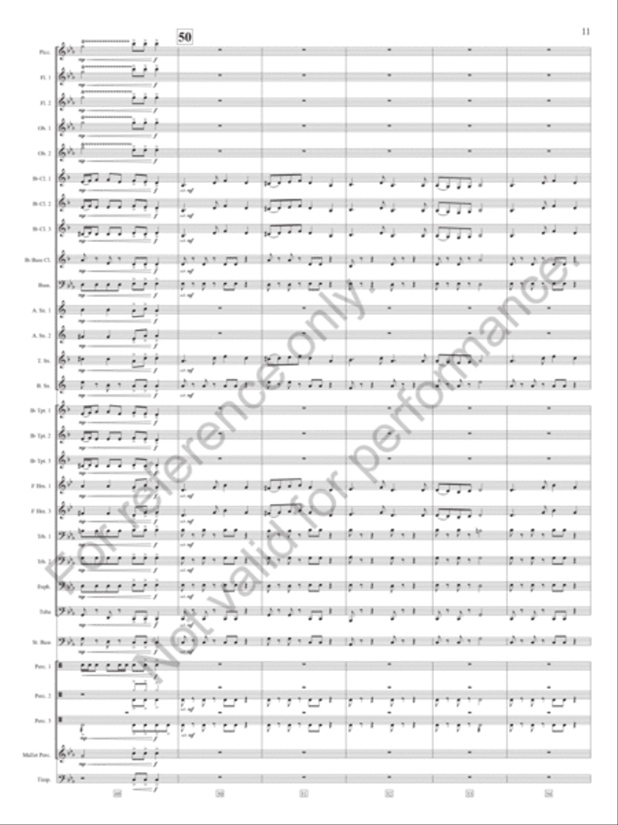 Slavonic Chorale And Dance Concert Band scores gallery preview page 12