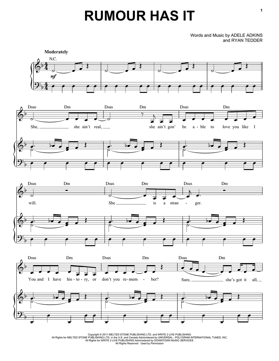 Rumour Has It Voice scores gallery preview page 1
