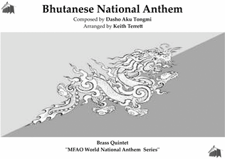 Book cover for Bhutanese National Anthem for Brass Quintet ("The Thunder Dragon Kingdom")