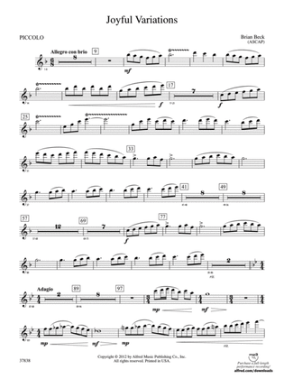 Joyful Variations: Piccolo