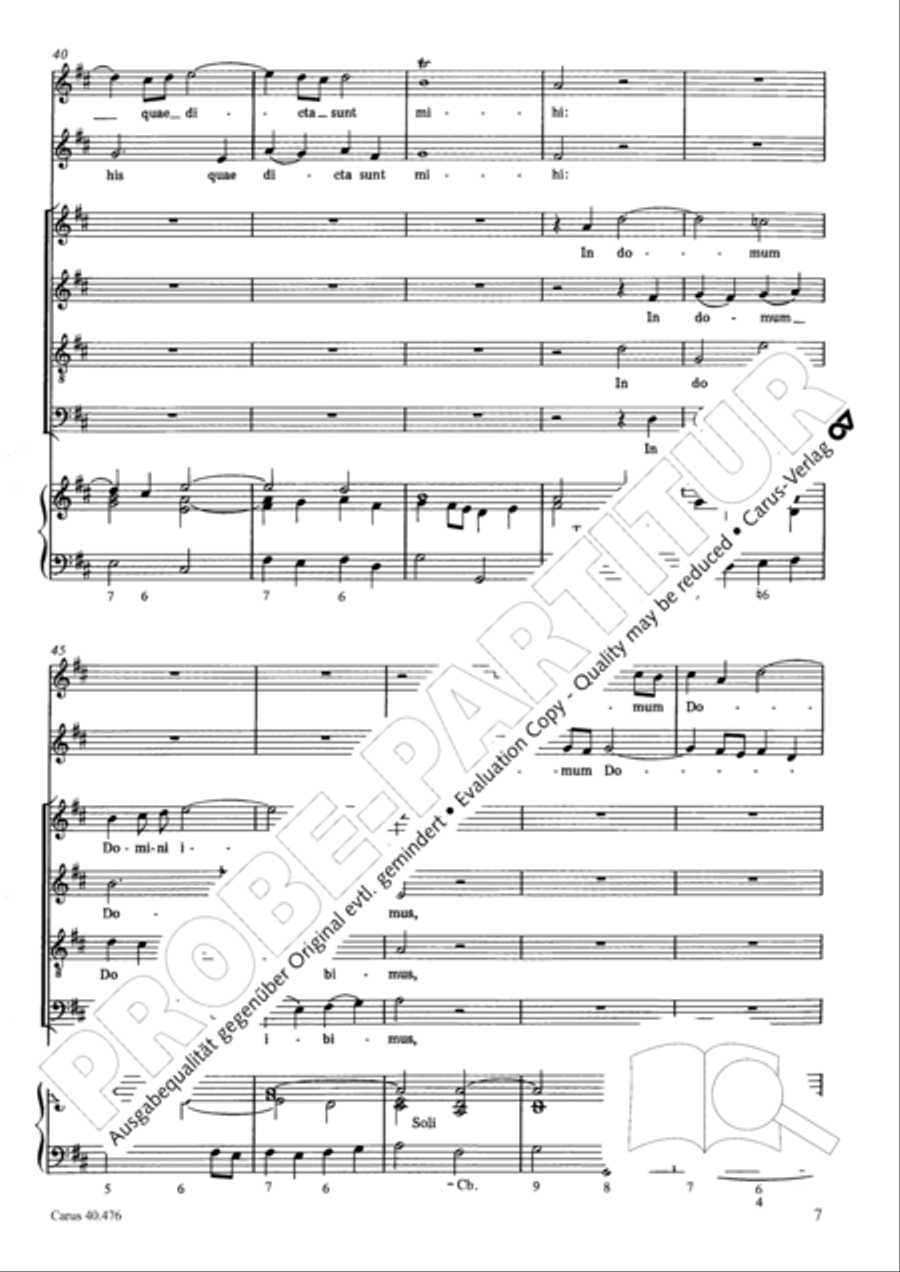 Psalm 121 (Laetatus sum) SA scores gallery preview page 8