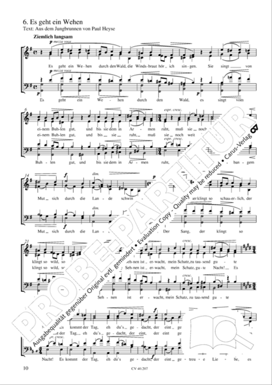 Sieben Lieder op. 62