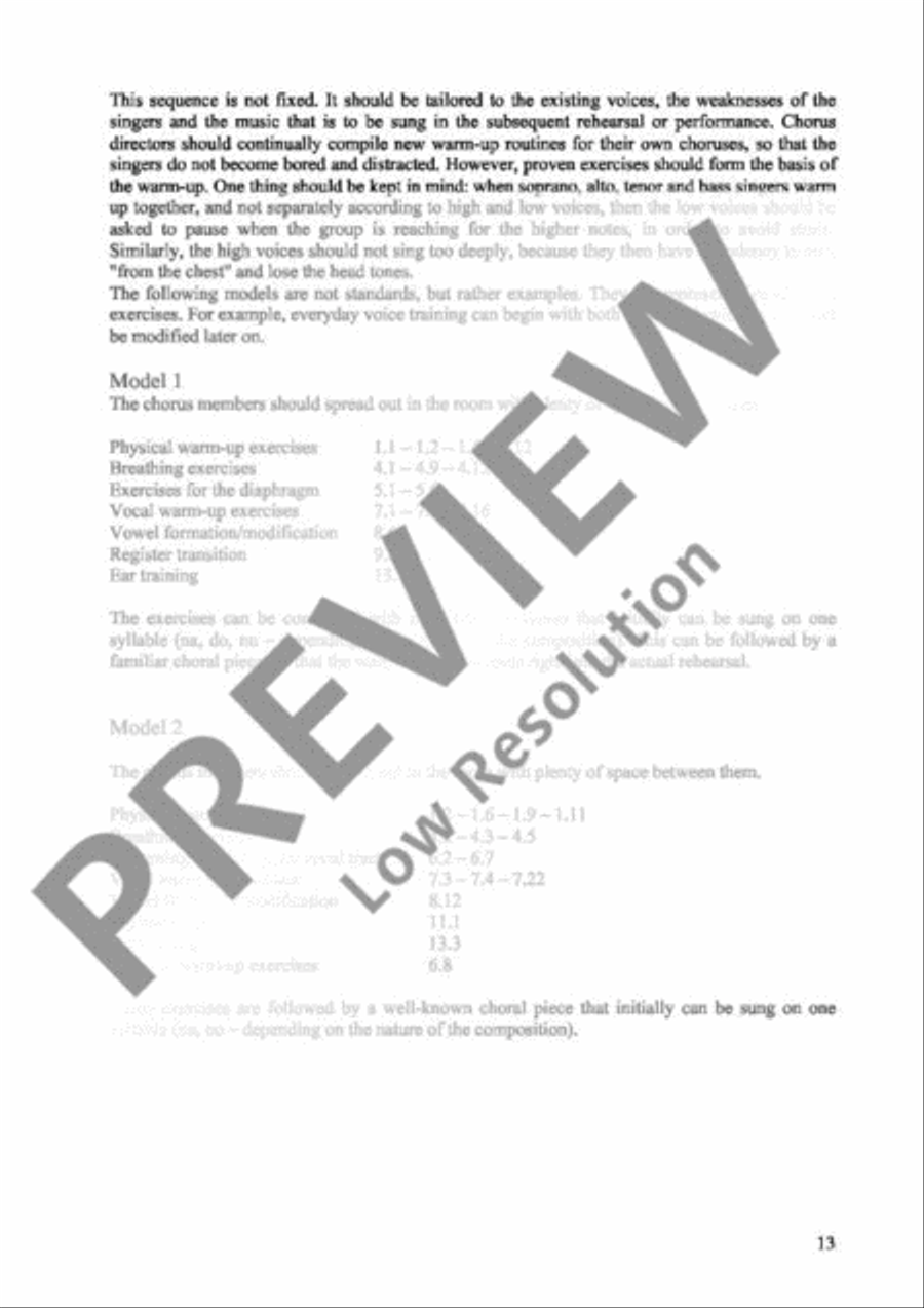 Vocal Warm-ups Choir scores gallery preview page 14