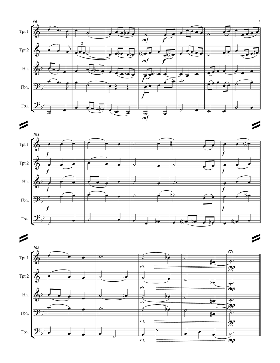 Silver Bells Brass Ensemble scores gallery preview page 6