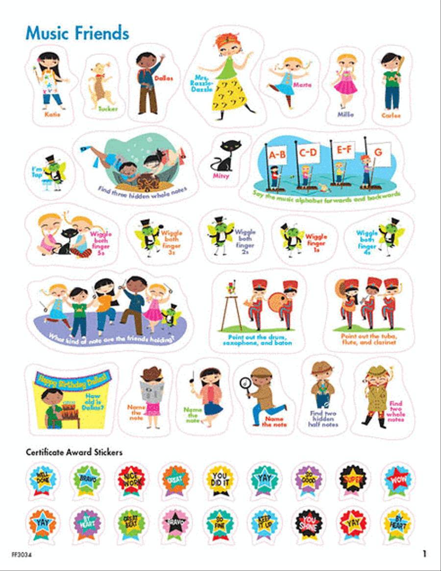 My First Piano Adventure Sticker Book Piano Method scores gallery preview page 2