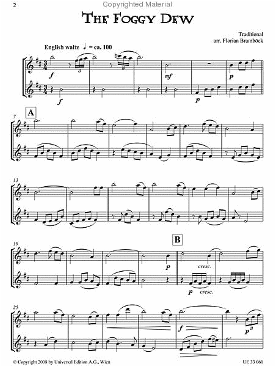 Celtic Saxophone Duets Woodwind Duet scores gallery preview page 5
