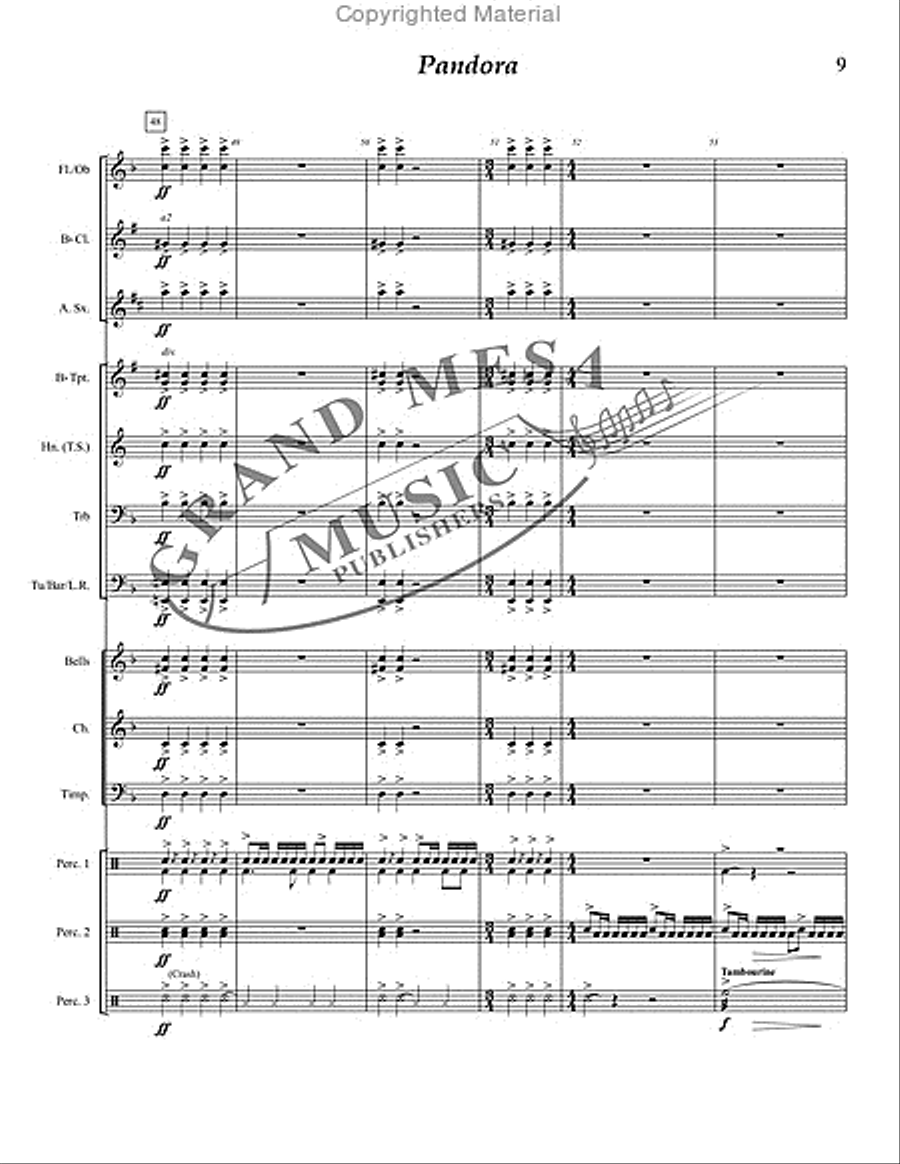 Pandora Pandora Concert Band scores gallery preview page 10
