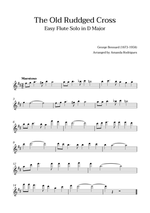 Book cover for The Old Rugged Cross in D Major - Easy Solo Flute