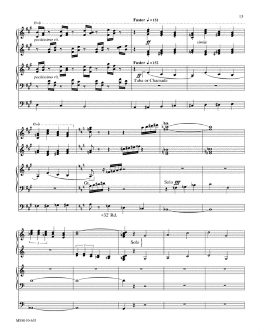 Toccata on For All the Saints Organ scores gallery preview page 5