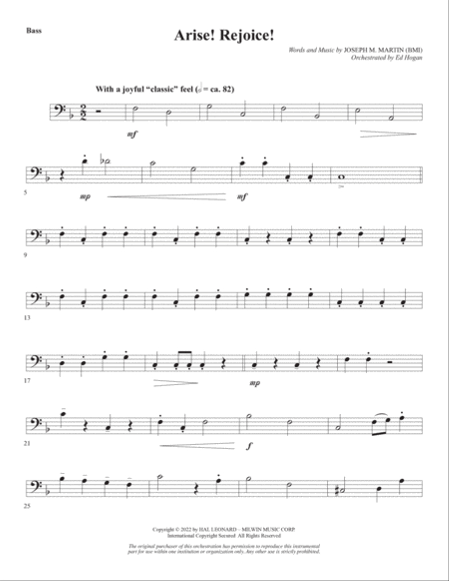 A Weary World Rejoices (A Chamber Cantata For Christmas) - Double Bass A Weary World Rejoices (A Chamber Cantata For Christmas) - Double Bass Choir scores gallery preview page 11