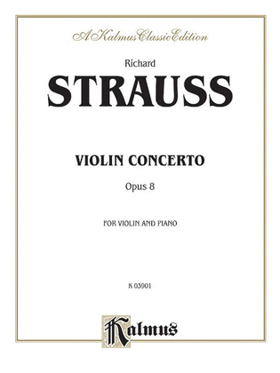 Book cover for Violin Concerto, Op. 8
