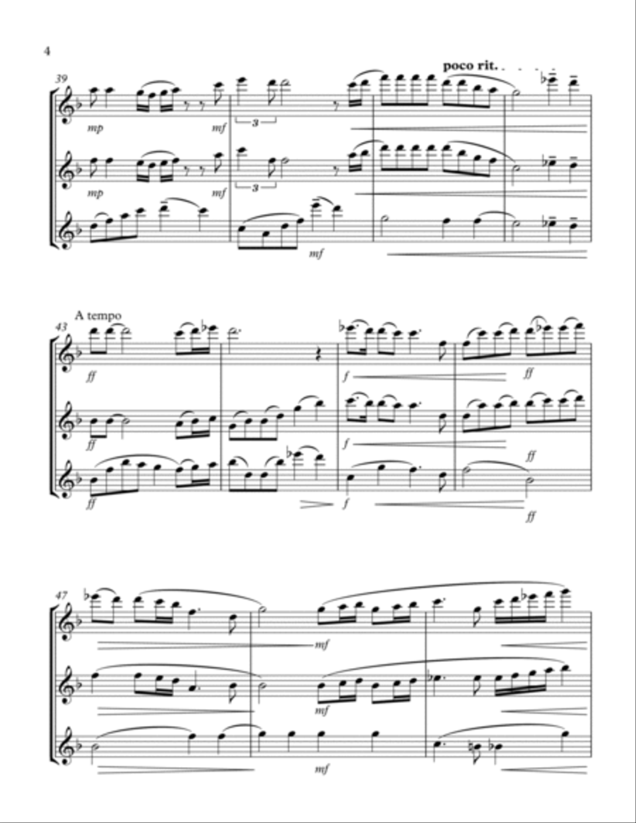 Bohemian Rhapsody Flute Trio scores gallery preview page 5
