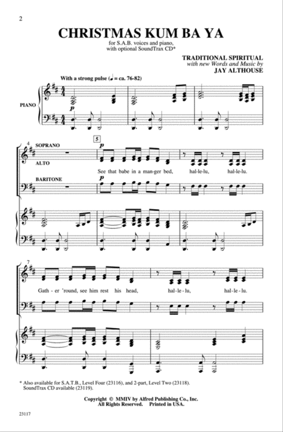 Christmas Kum Ba Ya Christmas Kum Ba Ya 3-Part scores gallery preview page 2