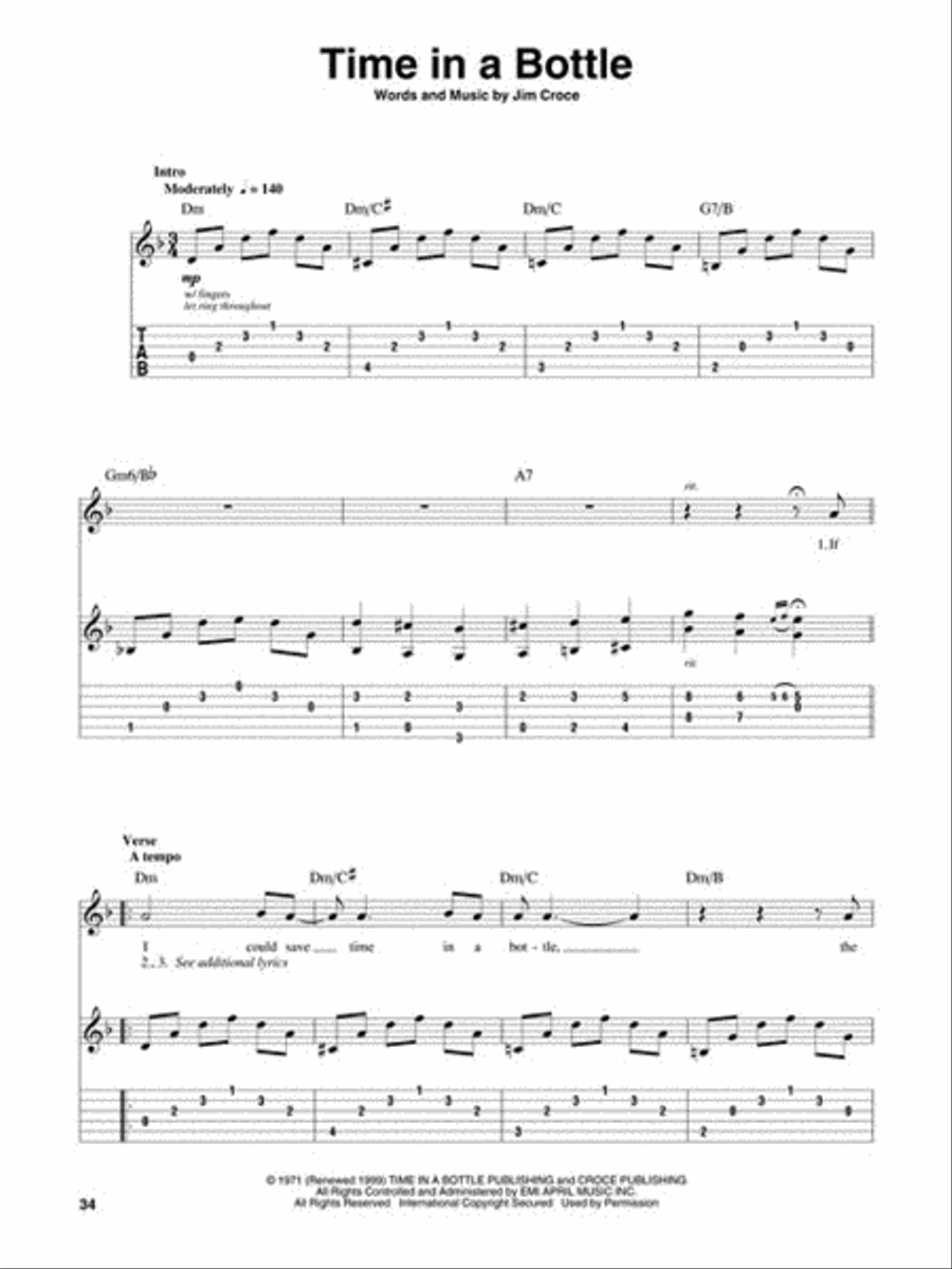 Jim Croce Jim Croce Acoustic Guitar scores gallery preview page 6