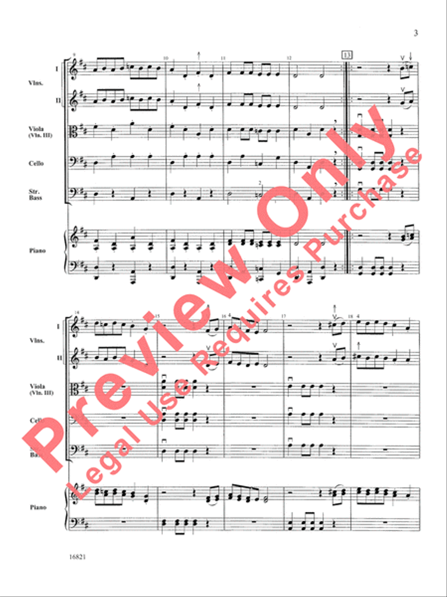 Fiddles on Fire String Orchestra scores gallery preview page 4