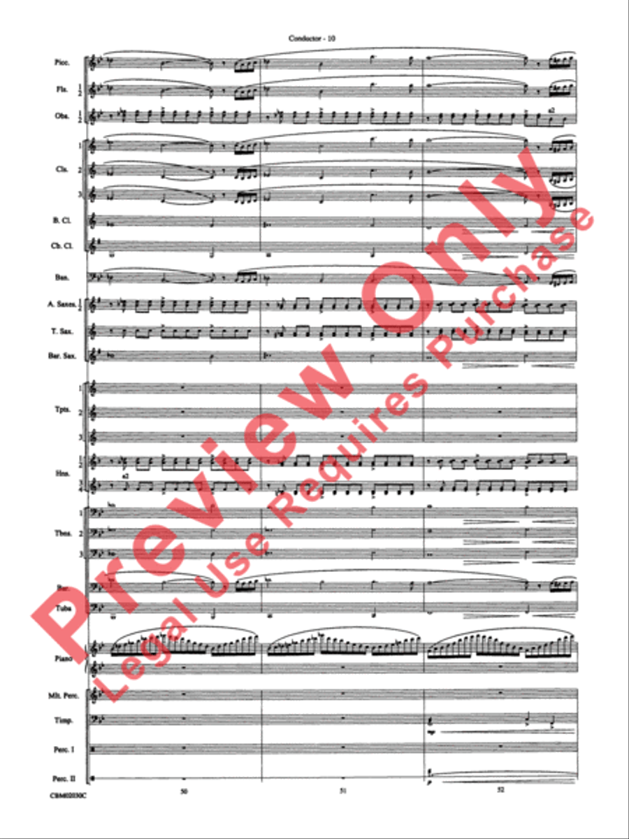John Williams: Fantasy of Flight (Medley) Concert Band scores gallery preview page 13
