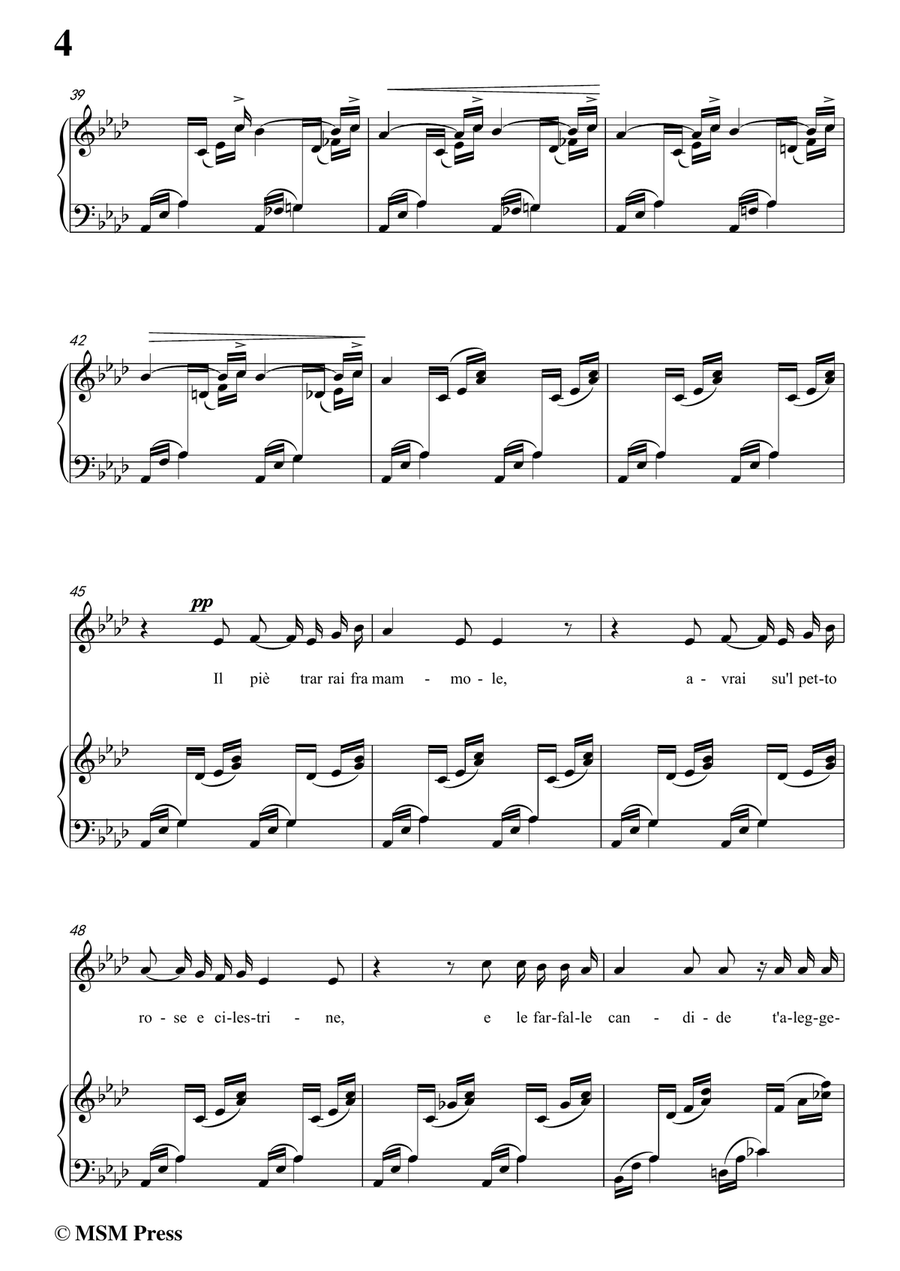 Tosti-Aprile in A flat Major,for Voice and Piano Piano, Vocal scores gallery preview page 6