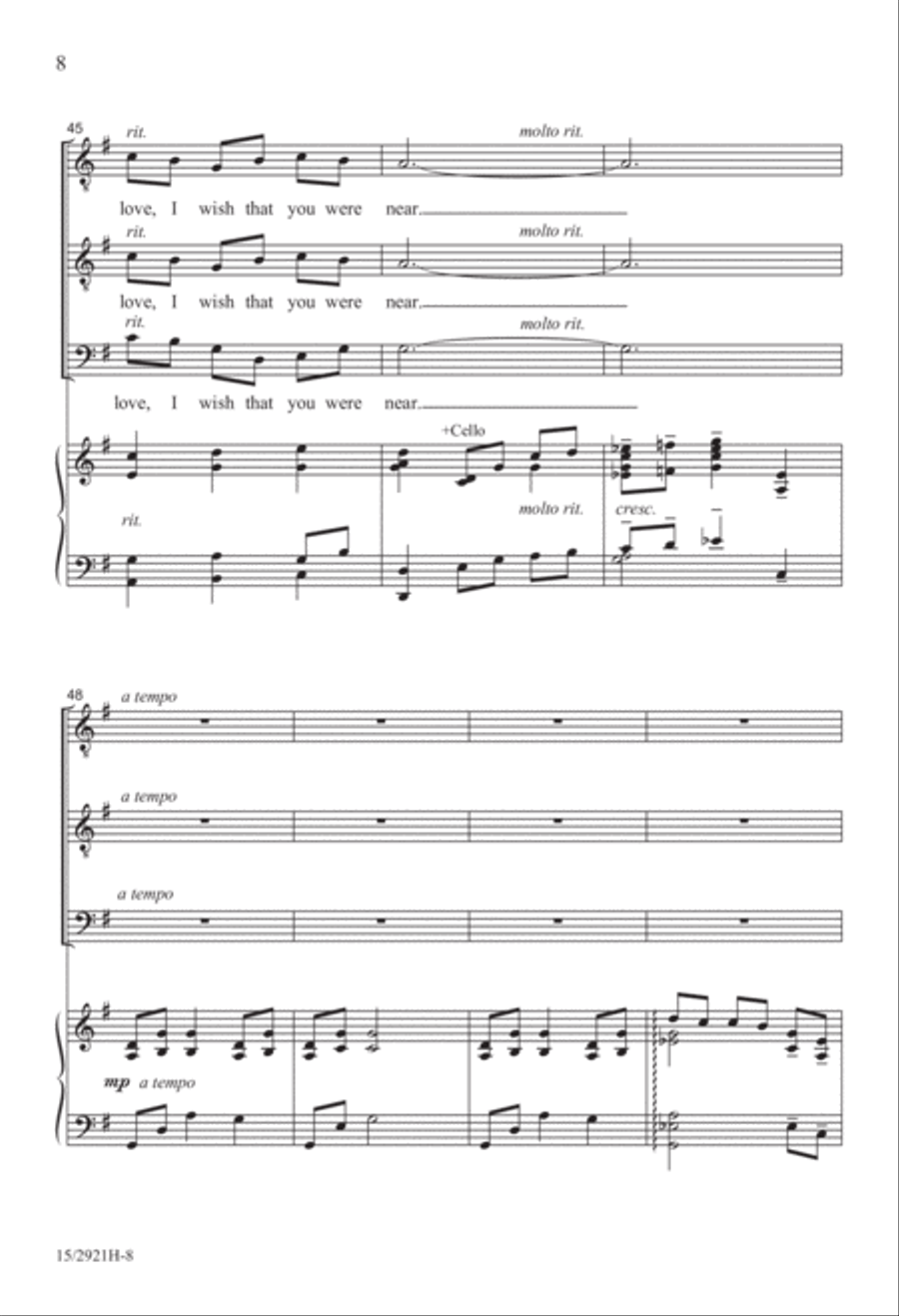 Where Dwells the Soul of My Love TTB scores gallery preview page 8
