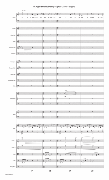 O Night Divine - Orchestral Score and CD with Printable Parts