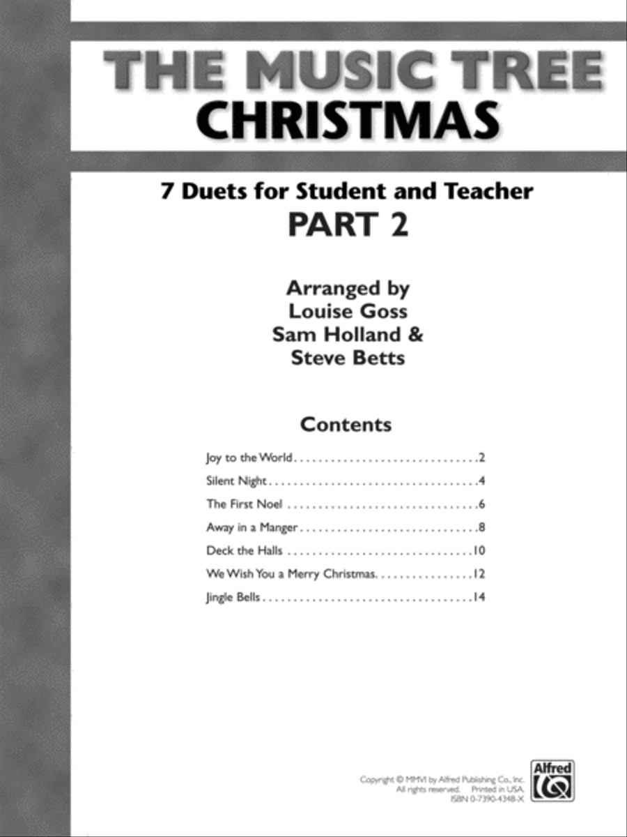 The Music Tree: Christmas Piano Method scores gallery preview page 2