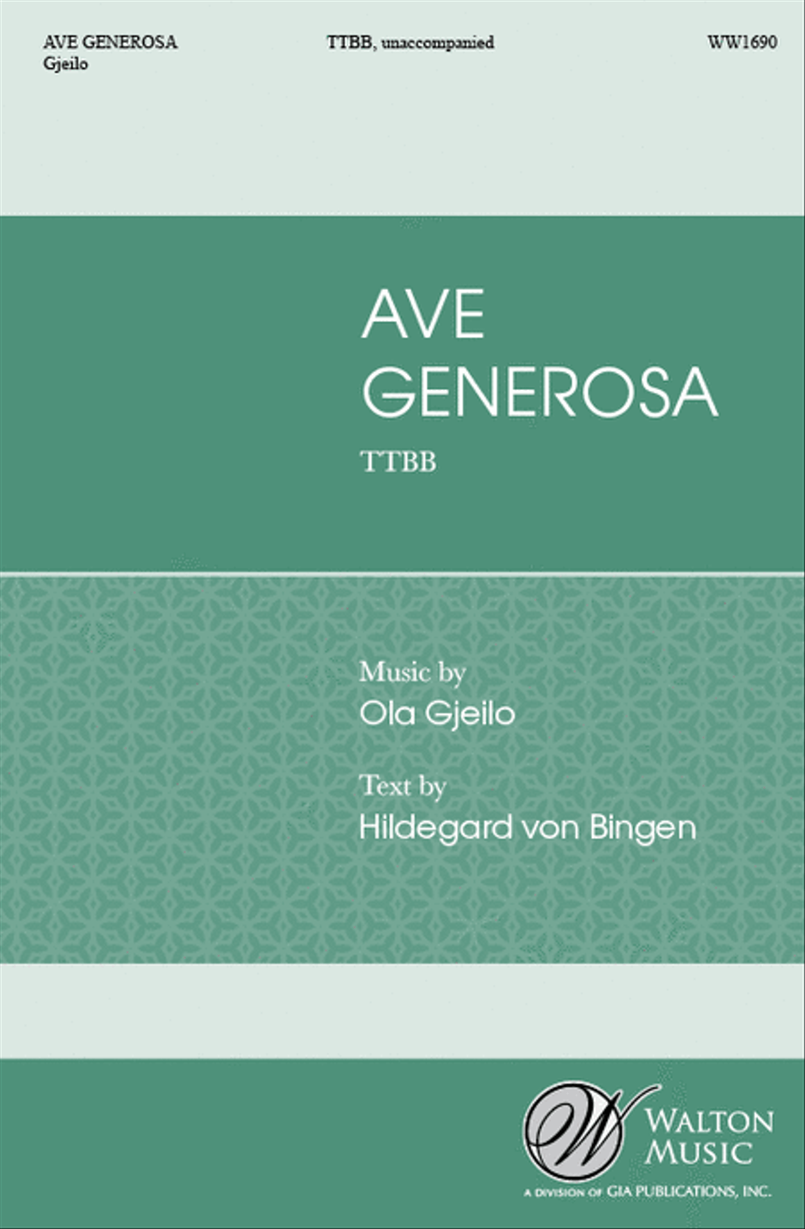 Ave Generosa (TTBB) TTBB scores gallery preview page 1