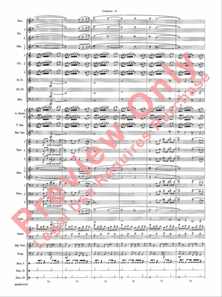 Inchon Concert Band scores gallery preview page 19