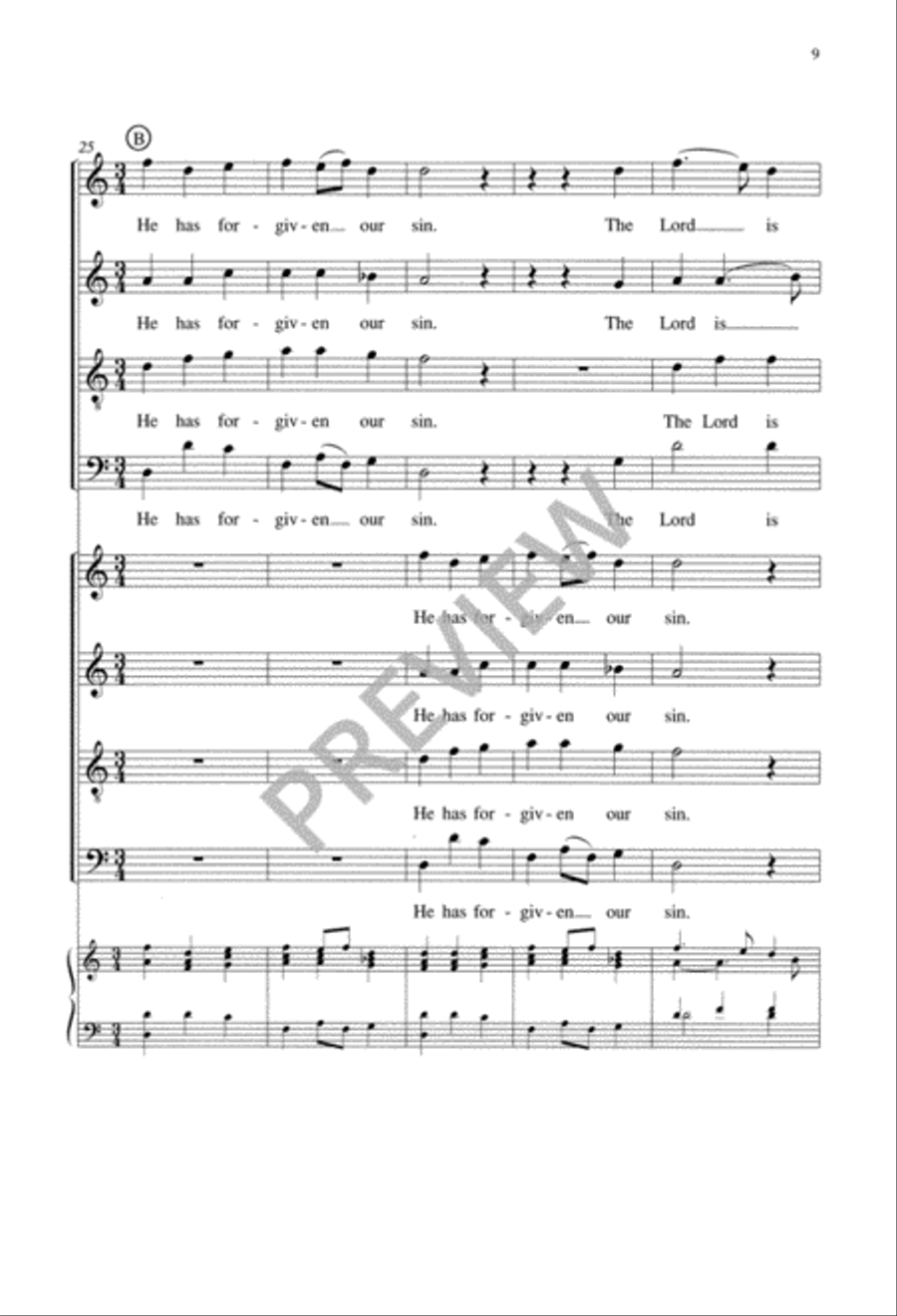 O Bless the Lord O Bless the Lord 4-Part scores gallery preview page 10
