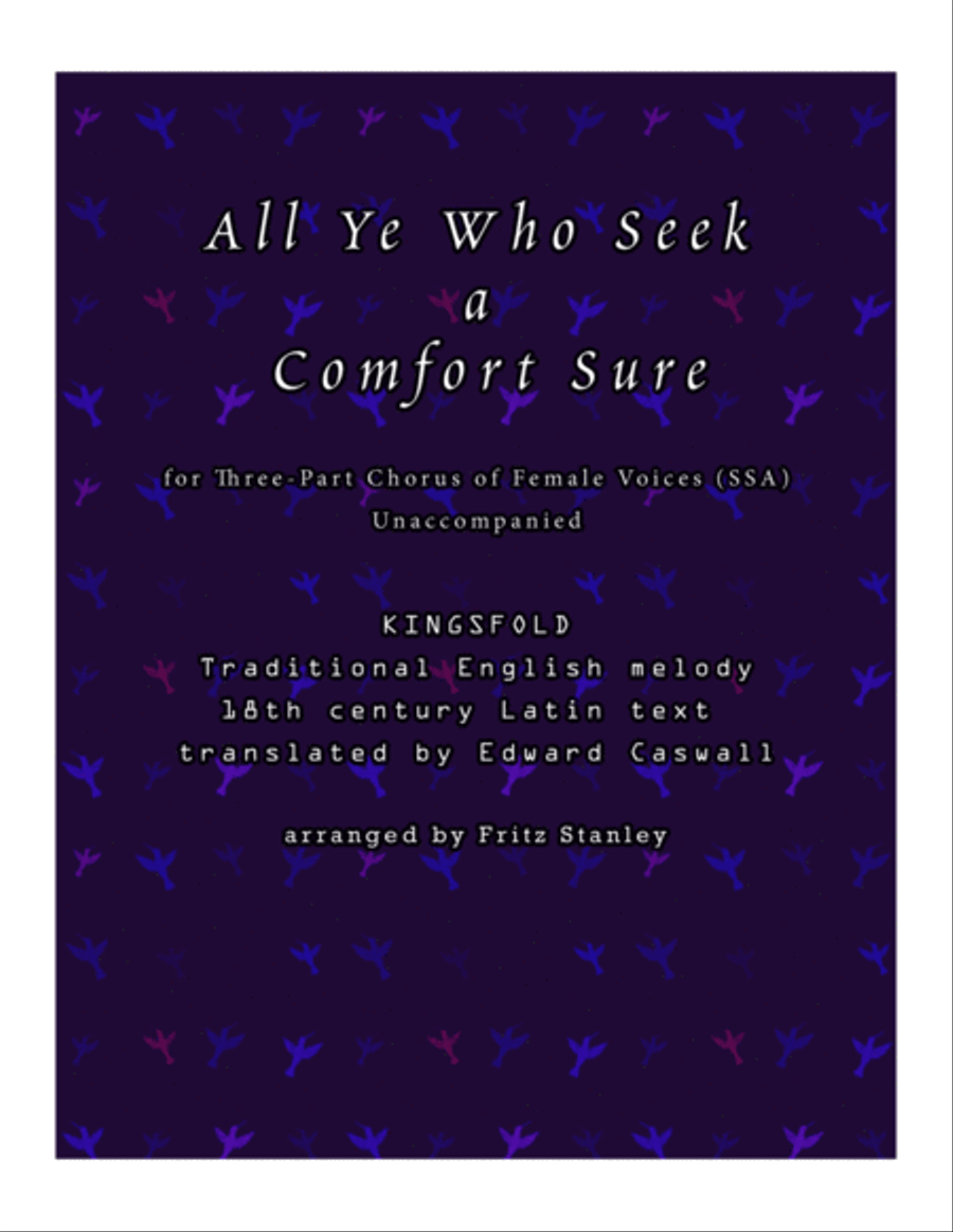 All Ye Who Seek a Comfort Sure - SSA A Cappella SSA scores gallery preview page 1