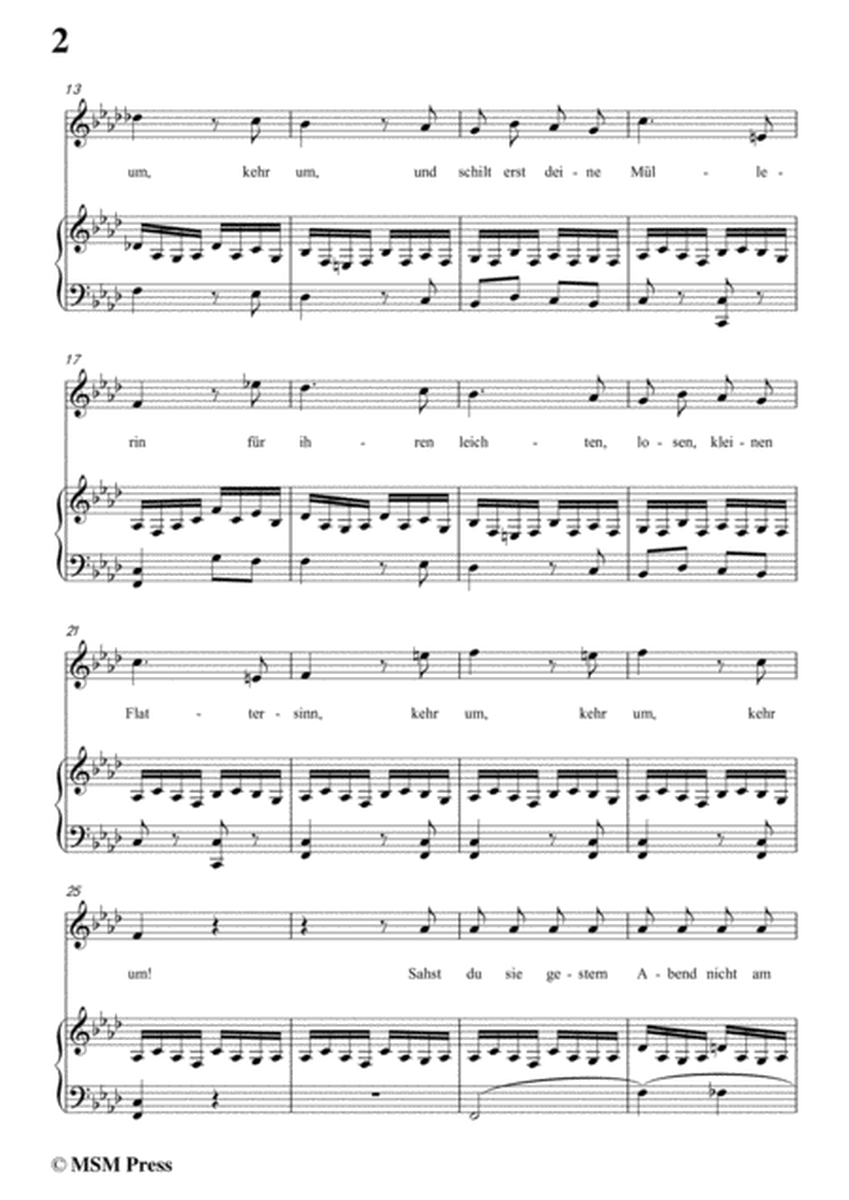 Schubert-Eifersucht und Stolz,from 'Die Schöne Müllerin',Op.25 No.15,in f minor,for Voice&Pno image number null