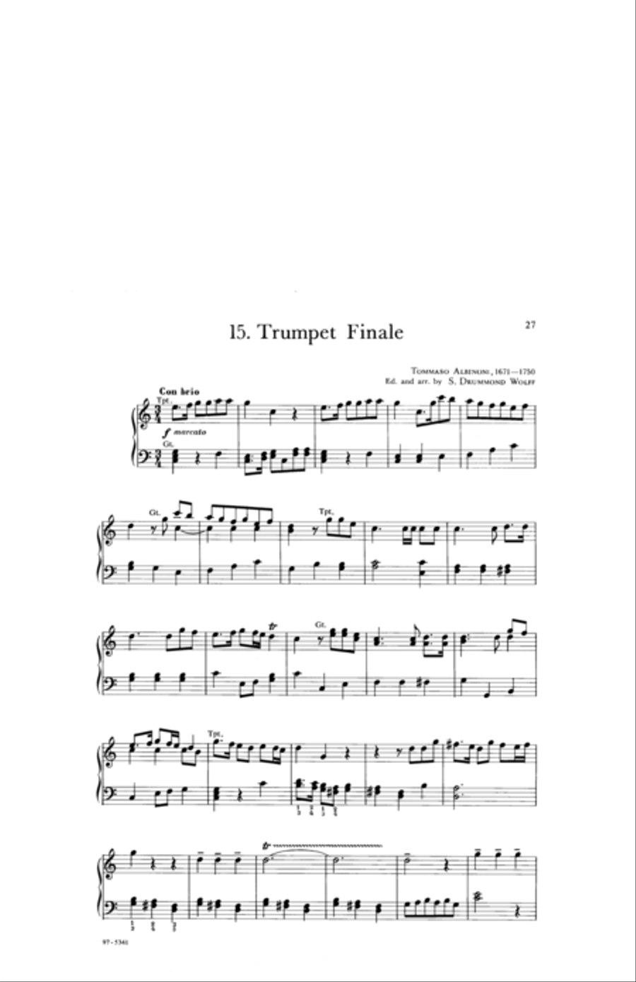 Baroque Music for Manuals, Vol. I Organ scores gallery preview page 11