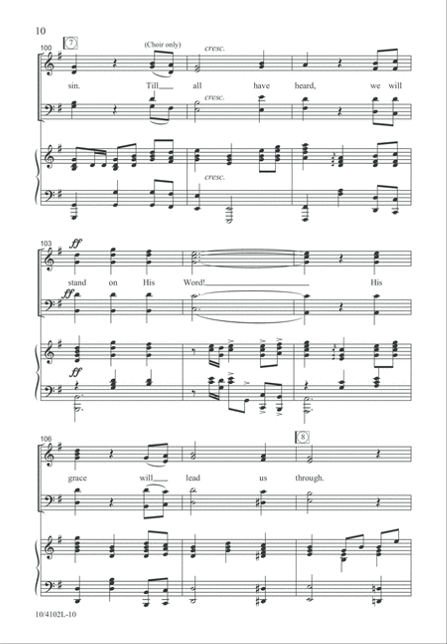 His Grace Will Lead Us Through 4-Part scores gallery preview page 11