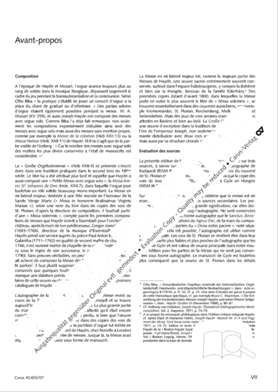 Grosse Orgelsolomesse in Es 4-Part scores gallery preview page 8