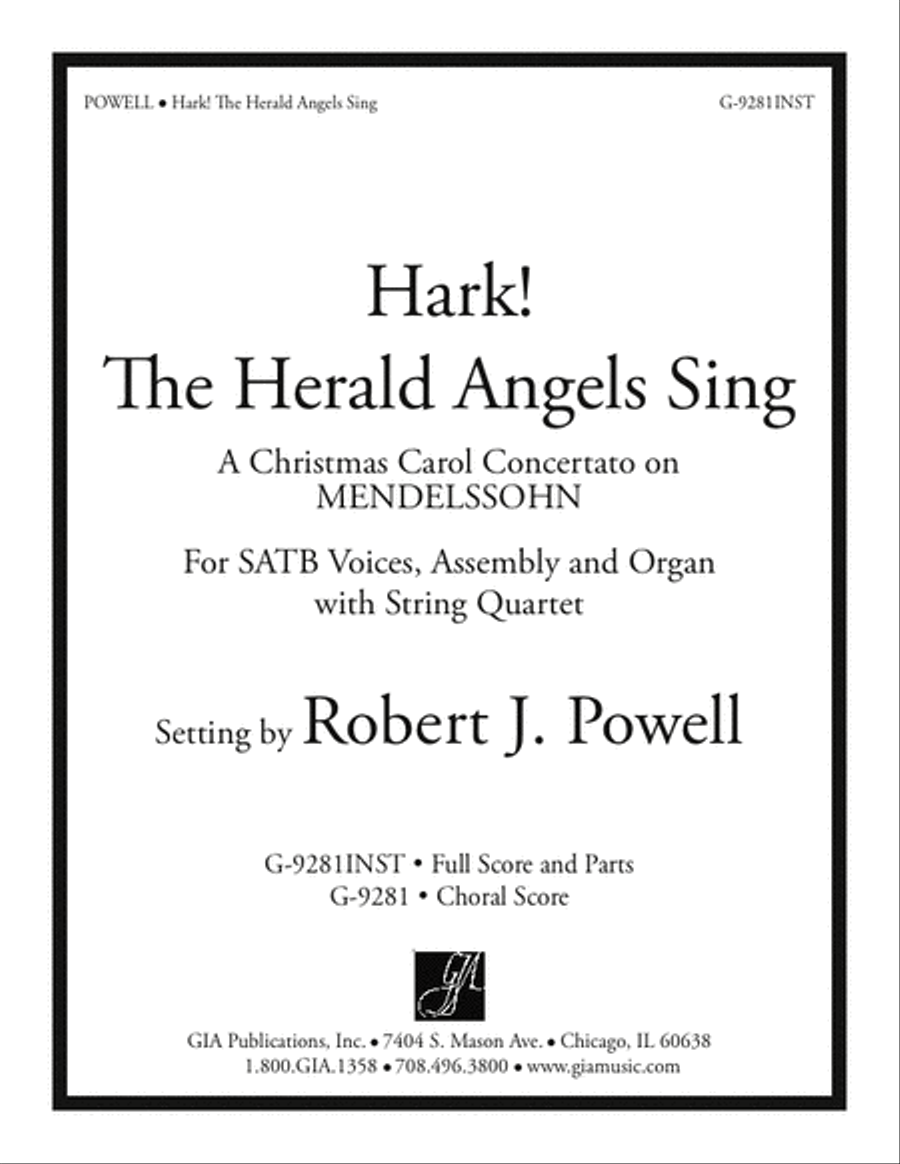 Hark! The Herald Angels Sing - Full Score and Parts