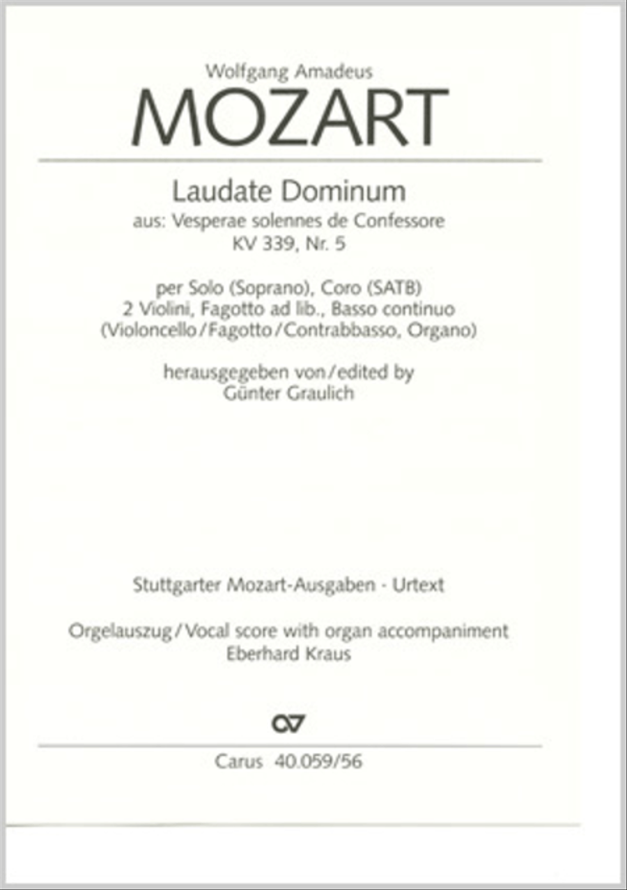 Laudate Dominum in F 4-Part scores gallery preview page 1