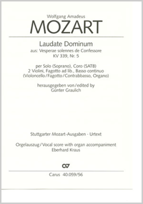 Book cover for Laudate Dominum in F