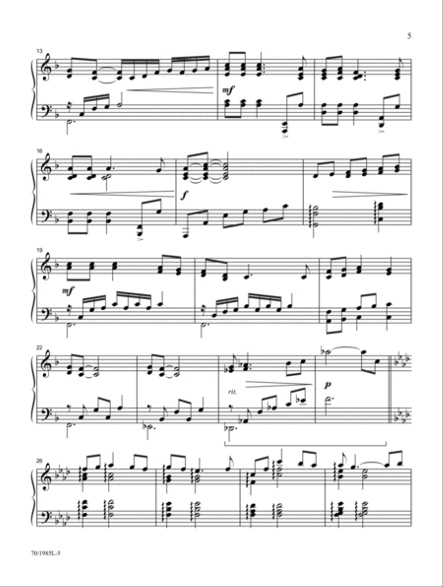 The Fullness of His Love The Fullness of His Love Piano Solo scores gallery preview page 3