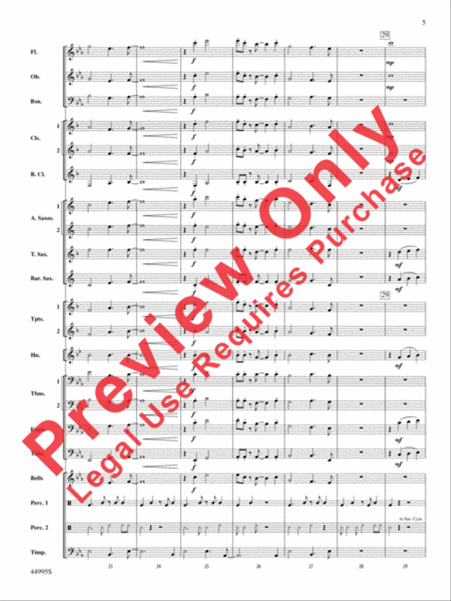 Djembe Laya Concert Band scores gallery preview page 22