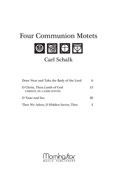 Four Communion Motets (Downloadable)