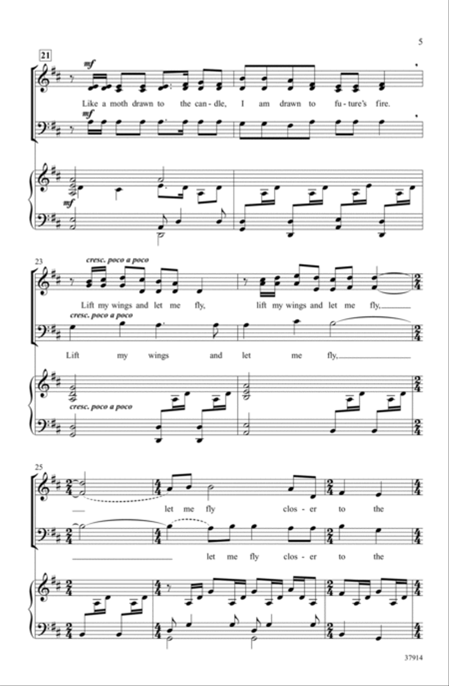 Closer to the Flame Closer to the Flame 3-Part scores gallery preview page 4