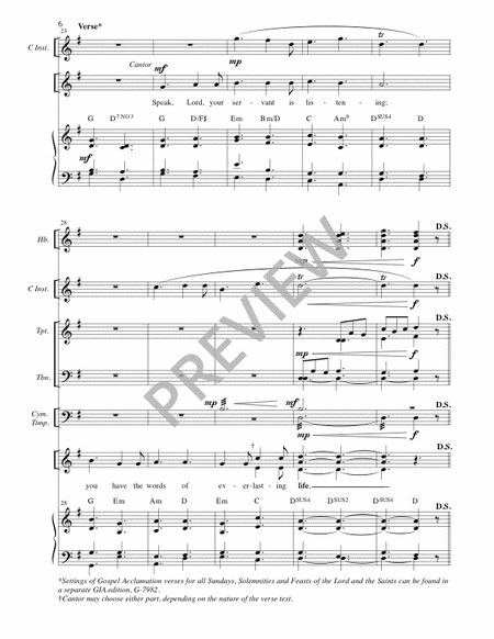 Gospel Acclamation from "Jubilation Mass" - Full Score and Parts
