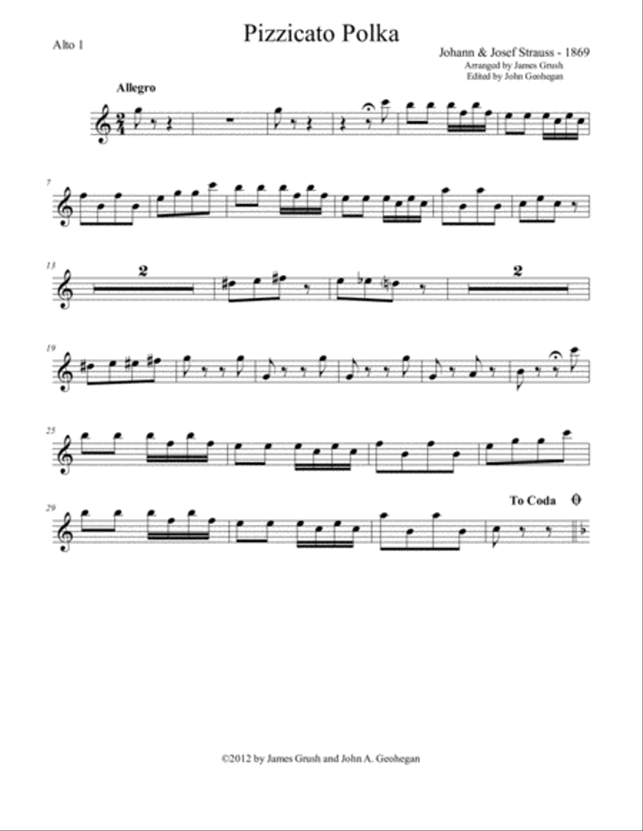 Pizzicato Polka for Recorder Sextet Recorder scores gallery preview page 5